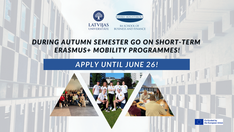 Erasmus BIP mobility in Autumn: apply until June 26!
